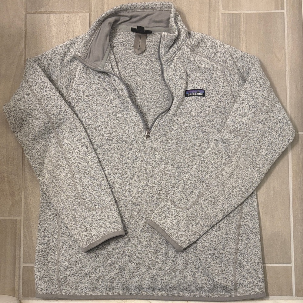 Patagonia Gray Heather Half-Zip Fleece Pullover - Picture 1 of 5